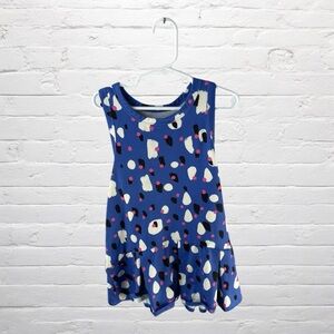 Hanna Andersson // Active MadeForSun Print Dress Painted Spots On Blue